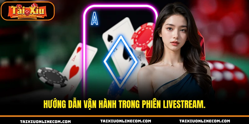 Hướng dẫn vận hành trong phiên livestream.